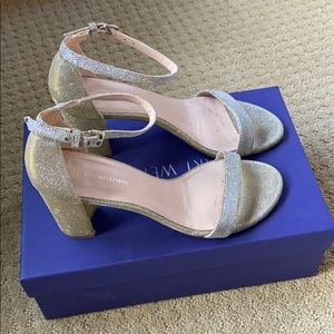 Stuart Weitzman metallic sandals